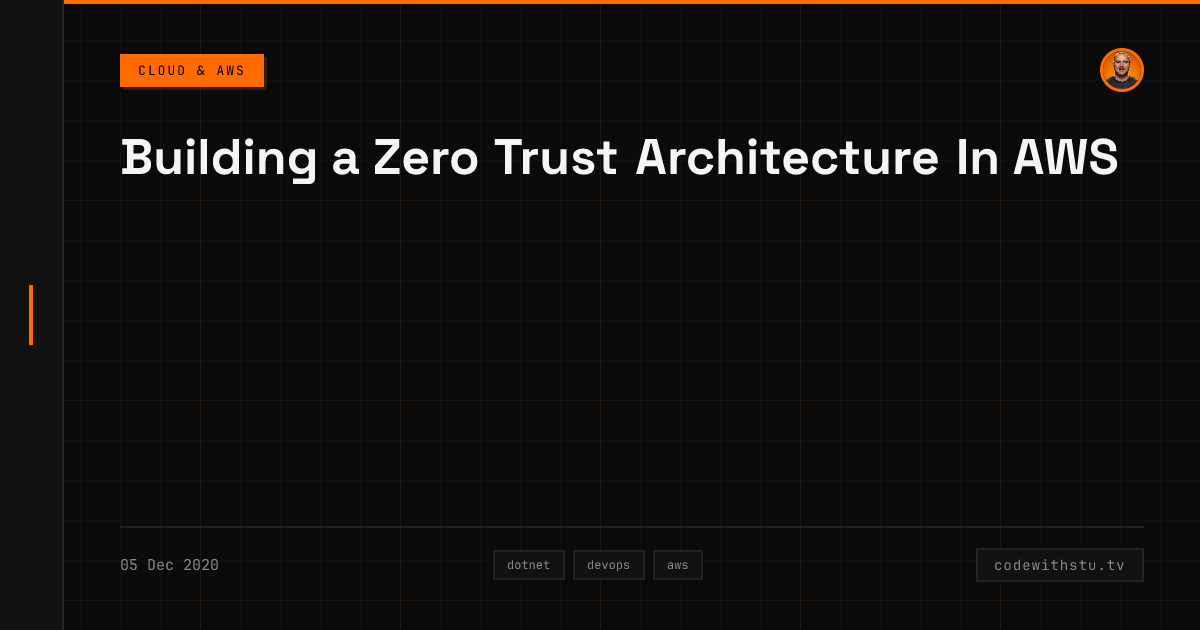 Building a Zero Trust Architecture In AWS | CodeWithStu