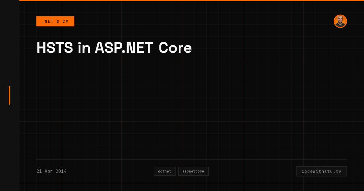 HSTS in ASP.NET Core | CodeWithStu