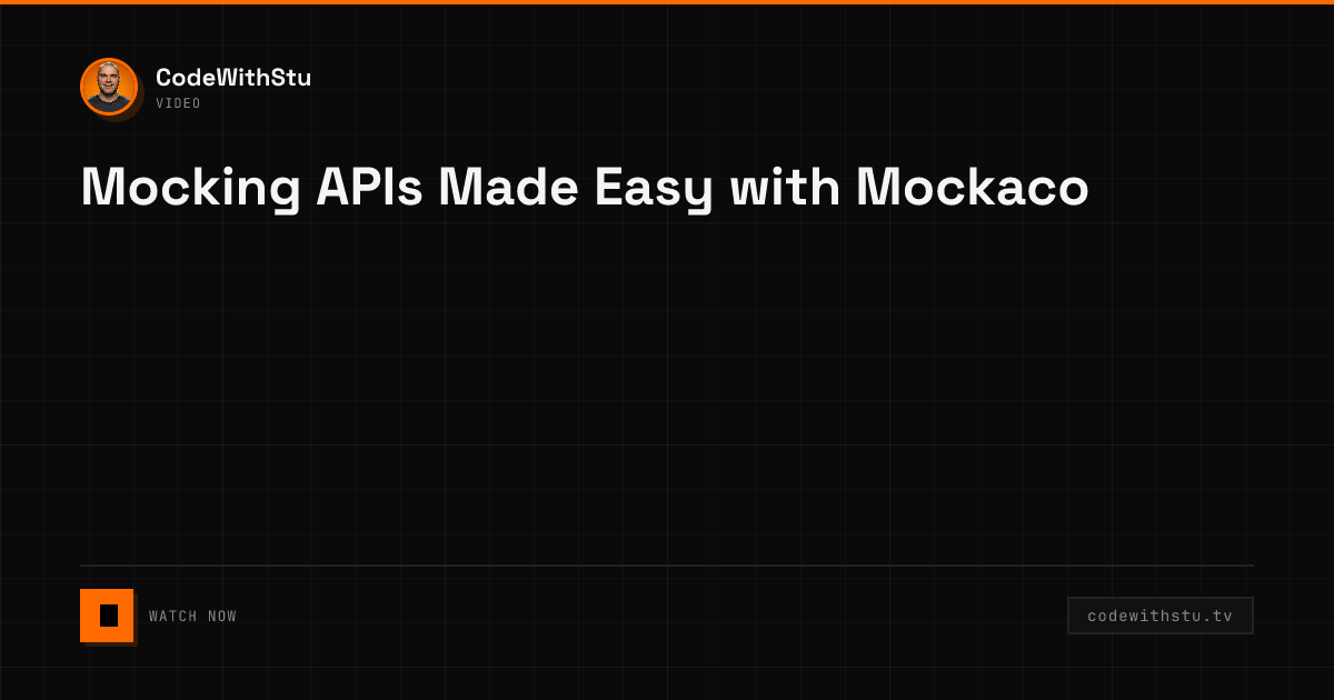 Mocking APIs Made Easy with Mockaco | CodeWithStu